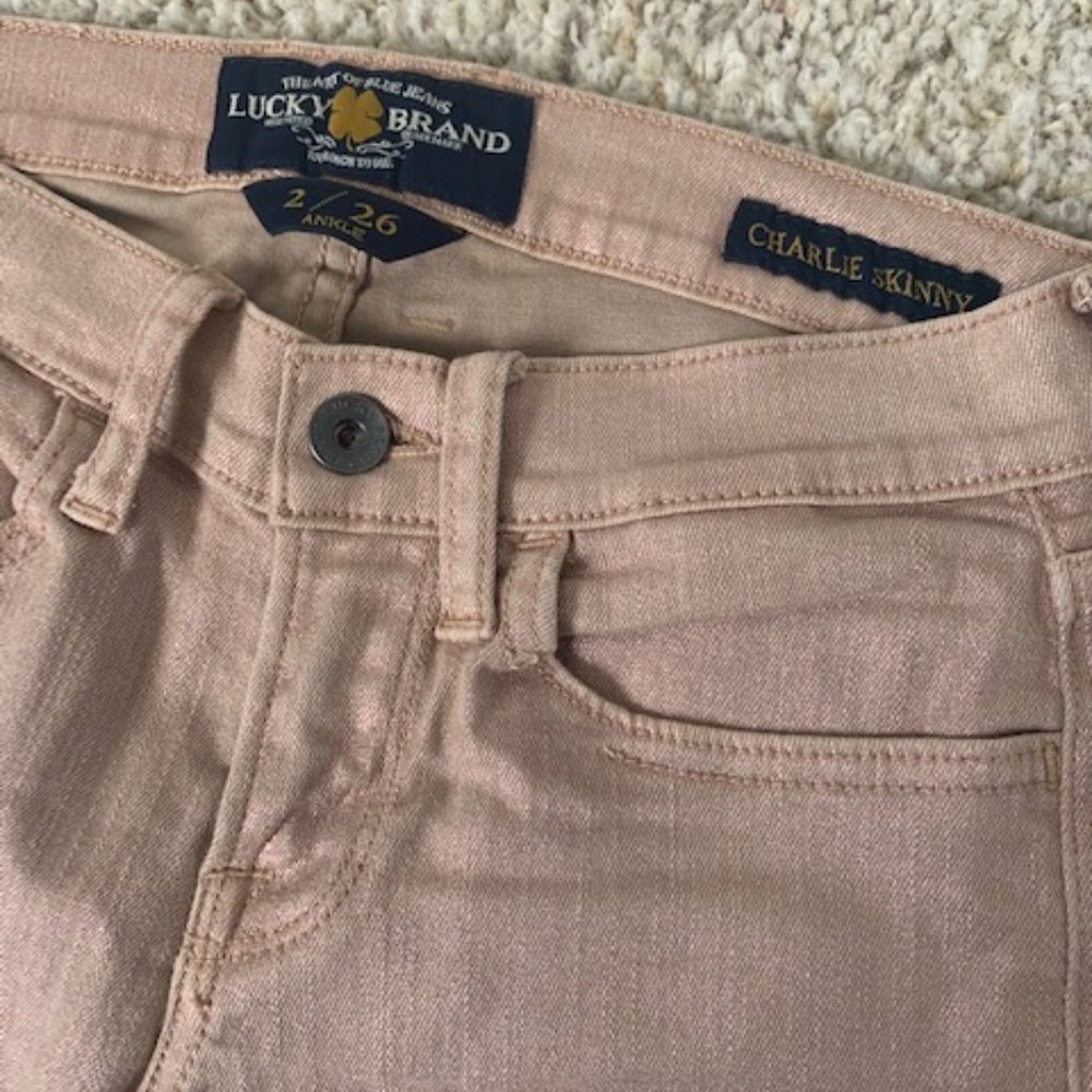 Metallic, Lucky Brand Skinny Jeans
